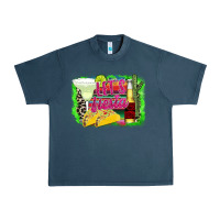 Midnight Navy Lets Fiesta Urban Heavy Tee - CowhideDigitalArt
