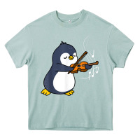 Arona penguin playing violin animal Heavy Core Tee - linhVisuals