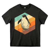 Penguin Retro Vintage Style Penguin Heavy Core Tee | Teevron