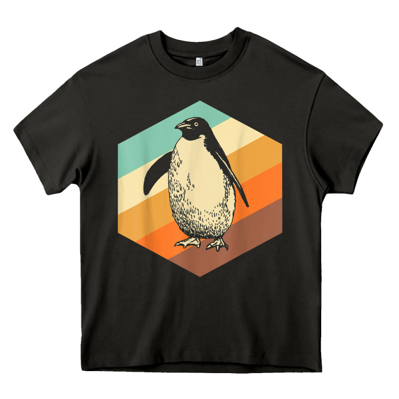 Penguin Retro Vintage Style Penguin Heavy Core Tee by linhVisuals | Teevron
