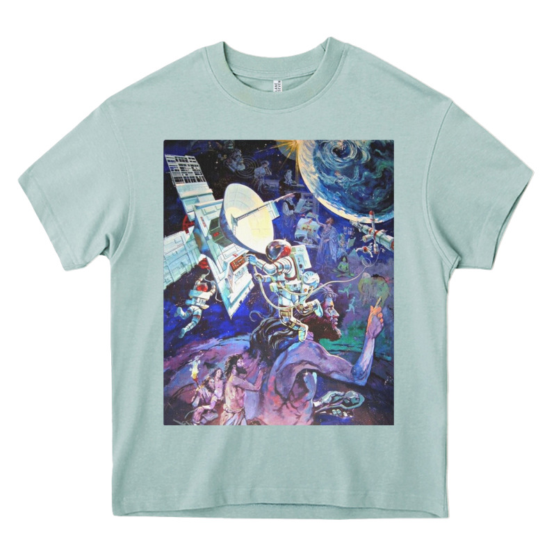 Spaceship Earth Mural Heavy Core Tee by linhVisuals | Teevron