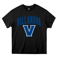 Black villanova university Heavy Core Tee - linhVisuals