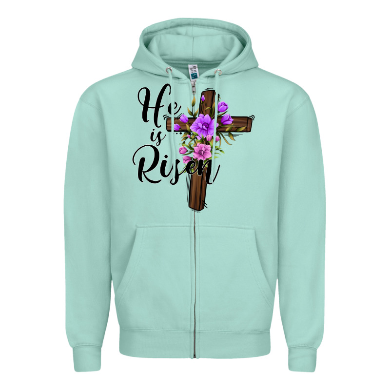 He Is Risen Matthew 28 6 Zipper Hoodie by Jasminsmagicworld | Teevron