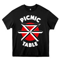 Black picnic table parody Heavy Core Tee - linhVisuals