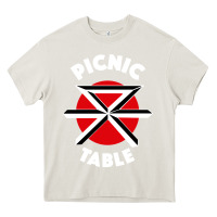 Cream picnic table parody Heavy Core Tee - linhVisuals