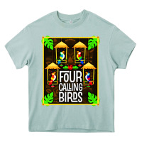 Arona four calling birds Heavy Core Tee - linhVisuals
