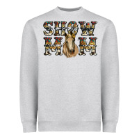 Heather Grey show mom horse Heavyweight Sweatshirt - RanaPortraitStore