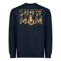 Navy show mom horse Heavyweight Sweatshirt - RanaPortraitStore