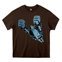 Chocolate Brown gigantor tetsujin Heavy Core Tee - linhVisuals