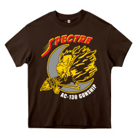 Chocolate Brown AC 130 Gunship New Spectre Heavy Core Tee - linhVisuals