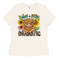 Bone just a little dramatic Ladies Tee - CowhideDigitalArt
