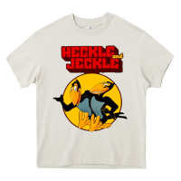 Cream heckle and jeckle Heavy Core Tee - linhVisuals