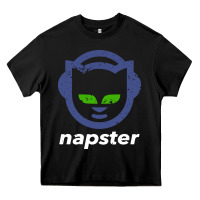 Black napster Heavy Core Tee - linhVisuals
