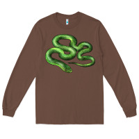 Chestnut boomslang snake Long Sleeve Tee - LillyAllenDesigns
