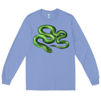Colony Blue boomslang snake Long Sleeve Tee - LillyAllenDesigns