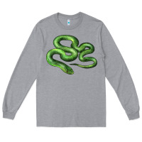 Heather Grey boomslang snake Long Sleeve Tee - LillyAllenDesigns