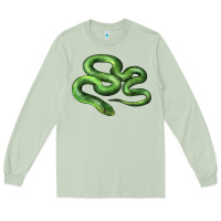 Matcha boomslang snake Long Sleeve Tee - LillyAllenDesigns