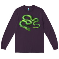 Plum boomslang snake Long Sleeve Tee - LillyAllenDesigns