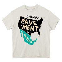 Cream pavement area Heavy Core Tee - linhVisuals