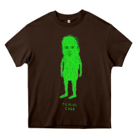 Chocolate Brown picolas cage Heavy Core Tee - linhVisuals