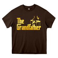 Chocolate Brown the grandfather essential Heavy Core Tee - linhVisuals