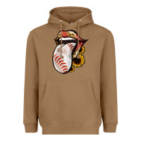 Toasted Coconut Baseball Tongue Heavyweight Hoodie - Jasminsmagicworld