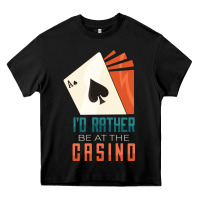 Black Casino Heavy Core Tee - linhVisuals