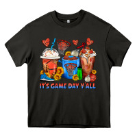 Asphalt It's Game Day Y'all Basketball Coffee Cups Heavy Core Tee - FaDigitalArtStudio