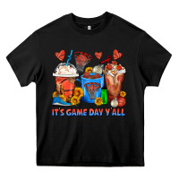 Black It's Game Day Y'all Basketball Coffee Cups Heavy Core Tee - FaDigitalArtStudio
