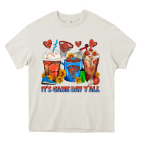 Cream It's Game Day Y'all Basketball Coffee Cups Heavy Core Tee - FaDigitalArtStudio