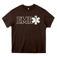 Chocolate Brown emr ambulance ems emt emergency medical responder t shirt Heavy Core Tee - linhVisuals