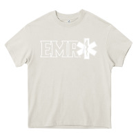 Cream emr ambulance ems emt emergency medical responder t shirt Heavy Core Tee - linhVisuals