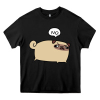 Black no pug Heavy Core Tee - linhVisuals