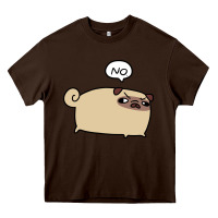 Chocolate Brown no pug Heavy Core Tee - linhVisuals