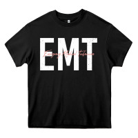 Black emt emergency medical technician ems first responder medic sweatshirt Heavy Core Tee - linhVisuals