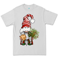 Dove Grey Christmas Gnome With Cookie Premium Tee - BundleAndBundleShop