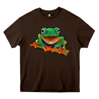 Chocolate Brown frog Heavy Core Tee - Jasminsmagicworld