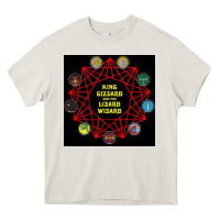 Cream king gizzard & the lizard wizard Heavy Core Tee - linhVisuals