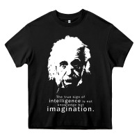 Black albert einstein quote1 Heavy Core Tee - linhVisuals