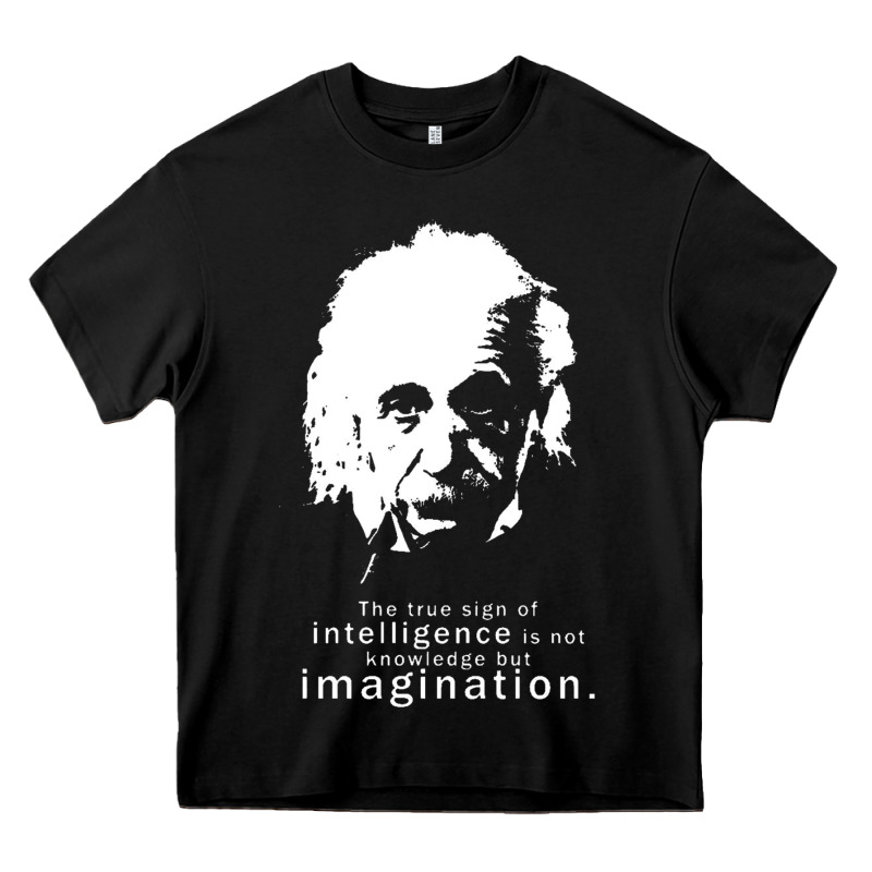 Albert Einstein Quote1 Heavy Core Tee by linhVisuals | Teevron