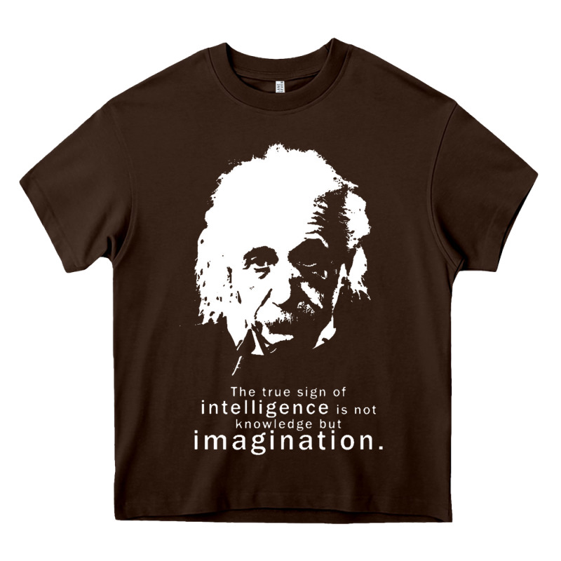 Albert Einstein Quote1 Heavy Core Tee by linhVisuals | Teevron