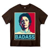 Chocolate Brown carol peletier badass the walking dead Heavy Core Tee - linhVisuals