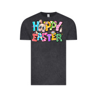 Vintage Black Hoppy Easter Vintage Tee - CowhideDigitalArt