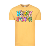 Vintage Mustard Hoppy Easter Vintage Tee - CowhideDigitalArt