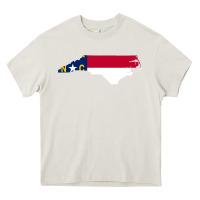 Cream flag north carolina tshirt Heavy Core Tee - linhVisuals