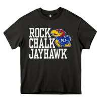 Asphalt rock chalk jayhawk ku tshirt Heavy Core Tee - linhVisuals