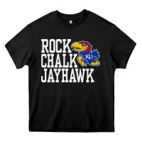 Rock Chalk Jayhawk Ku Tshirt Heavy Core Tee | Teevron