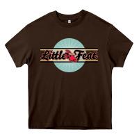 Chocolate Brown little feat cool Heavy Core Tee - linhVisuals