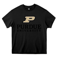 Black Purdue University, Apparel Heavy Core Tee - linhVisuals