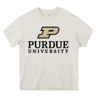 Cream Purdue University, Apparel Heavy Core Tee - linhVisuals